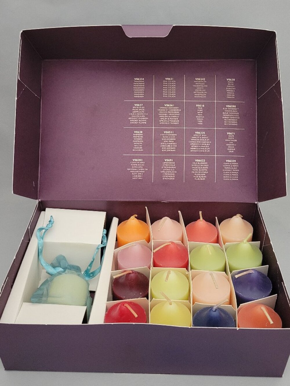 PartyLite 35th Anniversary Votive Sampler Box P95084 Set of 17 Candles NO Holder